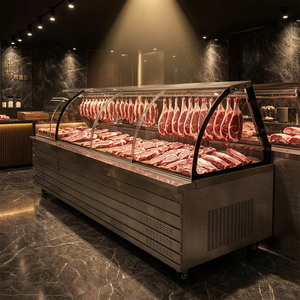 Vitrine Réfrigérée Commerciale Grande Capacité en Acier Inoxydable pour Viande Fraîche et Aliments Cuisinés – Refroidissement Mécanique - Product Image 6