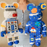 Usine directe chinoise vendre des jouets éducatifs modèle Couple Bearbrick jouets ensemble de blocs de construction