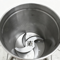 Machine à hacher, couper et mélanger HELAXEN, bol commercial, viande, fruits, légumes, houmous, acier inoxydable, 32L, écologique, 1800W, 220V