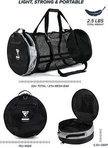 Échantillon gratuit Sac de plongée en filet personnalisé pour la plongée sous-marine ou la plongée avec tuba, Sacs pour équipement de plongée avec tuba, Sacs de plage et fourre-tout extra larges avec fermeture éclair - Product Image 4