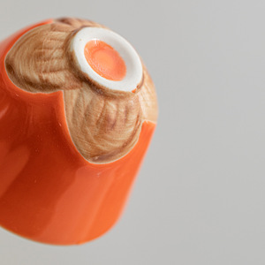 <b>Small</b> Persimmon Kung Fu Tea Set Ceramic Teapot And 4 Cups Portable Outdoor <b>Gift</b> <b>Box</b> Creative <b>Gift</b> Present - Product Image 2