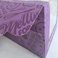 Boîte à gâteau personnalisée en carton alimentaire imprimé 10x10x8 pouces avec fenêtre PET, recyclable, pour sushi, brownie, tiramisu, desserts, cadeaux, vente en gros
