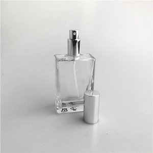Buena calidad 100mL botella de Spray de Perfume de lujo cuadrado claro rectángulo vidrio vacío lujo - Product Image 2