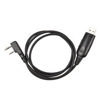 Cable de Programación USB con Conector USB-A a 2 Pines Compatible con Walkie-talkies Baofeng UV-5R/UV-985/UV-3R