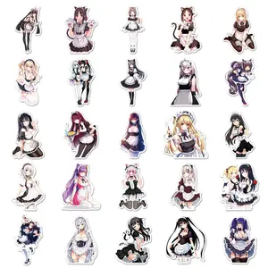 50 Secondary Anime Maid Stickers Hot Japanese Sexy Beauty Computer Cups And Other Stickers