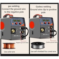Nouvelle soudeuse à bâtonnets portable 220V 30A 250A de sortie pour l'acier, machine de soudage à l'arc industrielle DIY, soudeuse électrique portable 220V