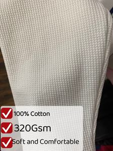 Maglietta <span class=keywords><strong>Termica</strong></span> a Maniche Lunghe da Uomo con Logo Personalizzato, Grafica Graffiti, in Cotone, Oversize, Collo Tondo, Stampa DTG, Tessuto Waffle - Product Image 4