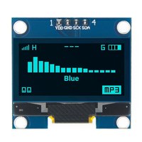 Módulo de Pantalla OLED Blanco y Azul, Chip de Control SH1106 128X64, Pantalla LCD de 1.3 Pulgadas, Comunicación IIC I2C D23