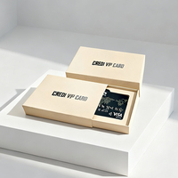 Caja de Regalo de Cartón Rígido de Lujo para Tarjetas Coleccionables VIP, Laminación Mate, Recubrimiento UV, Empaque Elegante para Tarjetas de Felicitación Empresariales y de Boda