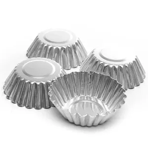 Tự làm bánh muffin fluted tinplate khuôn Pan nướng bánh cookie Pudding Jelly cup mini trứng Tart khuôn cup