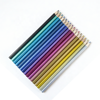 Crayons de couleur FSC& EN71& BSCI, 12 couleurs, personnalisation en usine, crayons de peinture métalliques, ensemble d'art professionnel, ODM/OEM