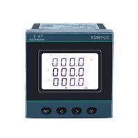 EastSong ES96Y-U3 Voltmètre numérique triphasé 96x96mm avec affichage LED, compteur de panneau RS485 Modbus/TCP, précision classe 0.5, IP65