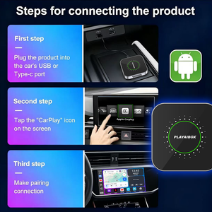 PlayAiBox Qualcomm 6115 กล่องแอนดรอยด์ CarPlayAndroid 15 Tbox 4G +32GB พร้อมแอปมากมาย กล่องวิดีโอ AI อะแดปเตอร์ไร้สาย - Product Image 4