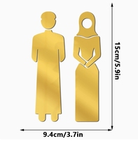 Nouvelle Arrivée Décoration Murale Miroir pour Salle de Prière, Décoration de Porte, Décorations Musulmanes du Ramadan, Décoration de la Maison pour le Festival de la Lune du Moyen-Orient