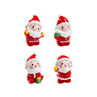 Ornamen Mikro Lanskap Natal, Figur Santa Claus Mini dari Resin untuk Dekorasi Rumah, Taman Peri, dan DIY, Promo Natal