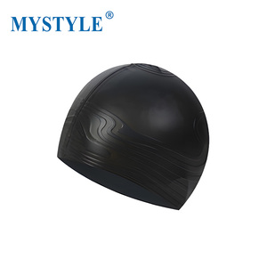 Bonnets <span class=keywords><strong>de</strong></span> <span class=keywords><strong>bain</strong></span> en silicone tendance, design 3D en relief, protection UV, confortables pour la natation prolongée, commandes personnalisées bienvenues - Product Image 2