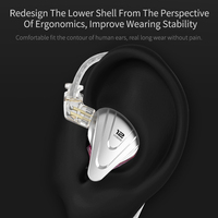 Vente en gros d'écouteurs originaux KZ ZSX Casque Led Écouteurs HiFi Mini Écouteurs avec câble détachable à 2 broches