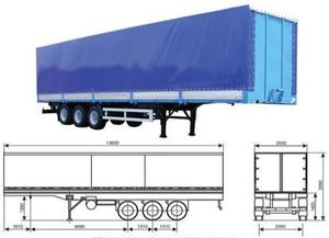 Semi-remorque fourgon économique à châssis robuste pour le transport commercial – Offre spéciale Afrique - Product Image 6
