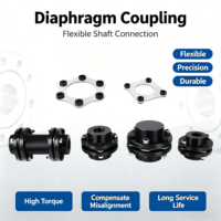 Accouplement élastique en acier, diamètre de trou non standard, sur mesure OEM, installation par boulons, durable