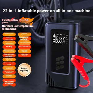 Démarreur <span class=keywords><strong>de</strong></span> voiture 1000A avec gonfleur <span class=keywords><strong>de</strong></span> pneus, batterie externe 8000mAh, lumière LED, booster <span class=keywords><strong>de</strong></span> batterie <span class=keywords><strong>de</strong></span> voiture avec pompe à air numérique et compresseur d'air - Product Image 5