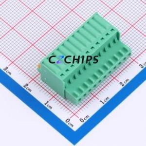 MX2EDGKD-2.5-11P-GN01-Cu-A Plug-in Terminal Block P=2.5mm Connector Plug 1x11P 2.5mm Green - Product Image 2