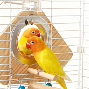 Trong Suốt Bằng Gỗ Chim Perch Ấm Vẹt Chăn Nuôi Hộp Với Treo Tính Năng Bền & Tái Sử Dụng Bird Nguồn Cung Cấp - Product Image 3