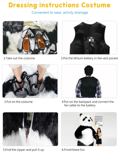 Costume de mascotte gonflable personnalisé en peluche Gorille King Kong pour adultes 2M 2.6M 3M Géant Corps Entier pour Fête d'Halloween Carnaval <span class=keywords><strong>Cosplay</strong></span> - Product Image 6