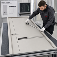 Porte intérieure insonorisée avec surface en mélamine résistante à l'humidité pour la modernisation des maisons résidentielles