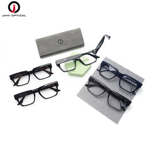 最新ファッション ユース メンズ オプティカルグラス 厚いメガネ クラシックなアセテートフレーム プリント 軽量で丈夫な日常使い - Product Image 3