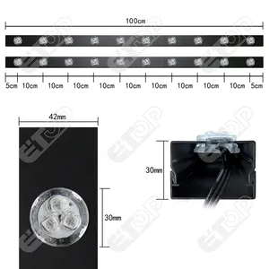 Permanente Schienen beleuchtung UCS2904 RGBW Punkt LED Pixel Licht Außen DACH Lichter Dekoration