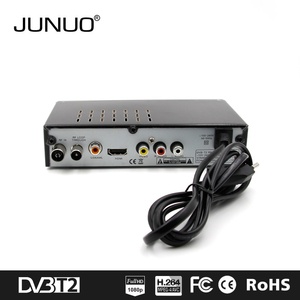 Junuo 2017 buena calidad H.264/H 265 HD fuerte decodificador de TV set top box DVB T2 checa - Product Image 5