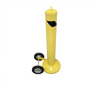 Borne de sécurité mobile sur roues pour <span class=keywords><strong>parking</strong></span> – Bornes en acier mobiles avec roues à vendre – Borne flexible - Product Image 3