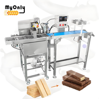 Machine à enrobe de chocolat de table MY Henan pour petits beignets avec refroidisseur
