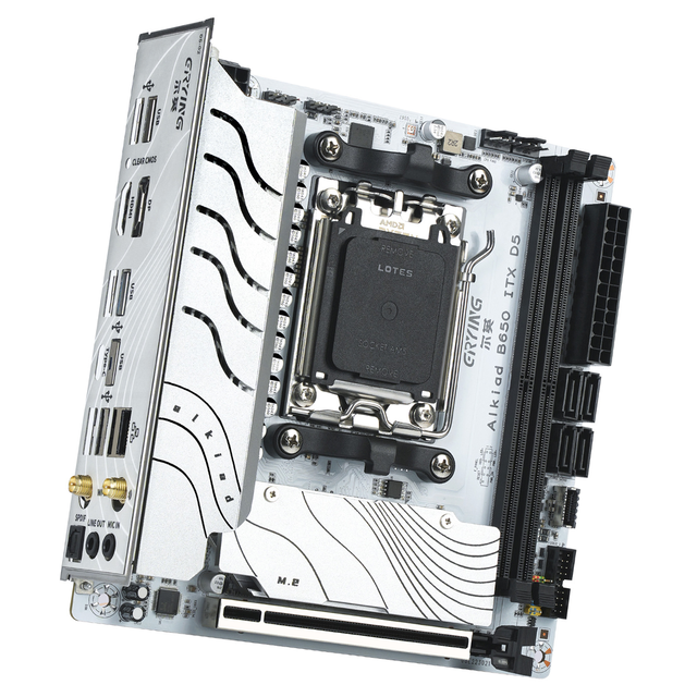 ERYING B650i ITX Desktop Motherboard Double Channel DDR5 96GB 2x PCIe4.0 X4 M.2 SATA New Supports AMD 7000/8000/9000 Series CPU