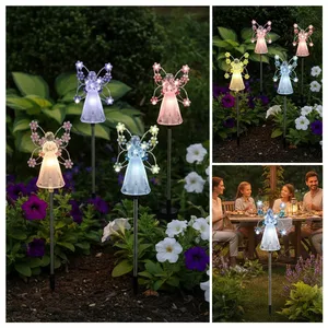 <span class=keywords><strong>Lampe</strong></span> <span class=keywords><strong>solaire</strong></span> <span class=keywords><strong>LED</strong></span> en forme d'ange pour jardin, cimetière, tombes, lampes d'extérieur étanches pour cimetières, pelouse décorative, alimentée par énergie <span class=keywords><strong>solaire</strong></span> - Product Image 6