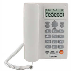 <span class=keywords><strong>Téléphone</strong></span> fixe avec identification de l'appelant, appel mains libres, numérotation rapide, <span class=keywords><strong>téléphone</strong></span> fixe filaire de bureau pour la maison, l'hôtel, le bureau - Product Image 4