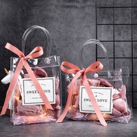 Sac à main en PVC transparent avec bouton pression