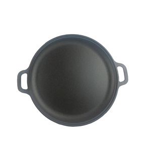 Cast Iron Griddle Pan Round 12 Inch Durable Outdoor Cooking Pancake Frying Pan Hand Wash Only - Product Image 5