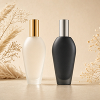 Flacons de parfum vides en verre de 45 ml, design plat élégant et unique, fabrication haut de gamme Anding.
