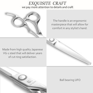 กรรไกรตัดผม VYB3-60 ขนาด 5.5 นิ้ว 6 นิ้ว เหล็ก VG 1 ของญี่ปุ่น กรรไกรตัดผมสำหรับช่างทำผม กรรไกรเสริมสวย กรรไกรตัดผมจากโรงงาน - Product Image 4