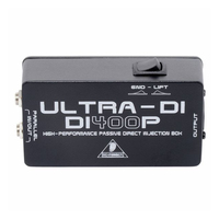 Behringer Ultra-DI DI400P Boîtier de direct passif 1 canal pour microphones et instruments de musique de scène