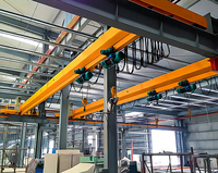 Pont roulant monopoutre léger et compact de 5 à 10 tonnes avec télécommande, moteur à fréquence variable et palan électrique