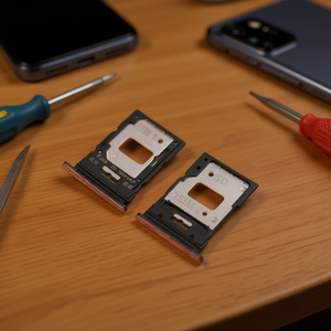 Bandeja de repuesto para tarjeta SIM y Micro SD para Xiaomi Mi11 Lite, material ABS rosa - Product Image 3