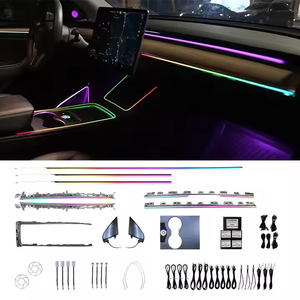 Tùy chỉnh Bảng điều khiển LED Strip Lights đối với Tesla mô hình 3/Y không thấm nước nhiều màu môi trường xung quanh ánh sáng điều khiển bằng giọng nói DIY chế độ tự động - Product Image 5