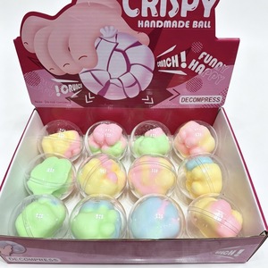 Nouveau style de jouet anti-stress à presser en forme de patte mignonne et croustillante, à rebond lent, fait main, boule anti-stress sensorielle et jouet souple pour le bureau - Product Image 3
