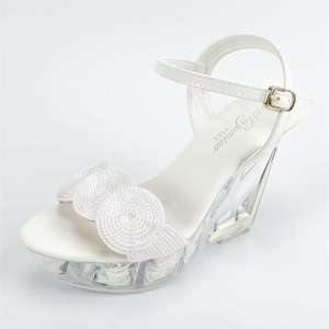 Moda transparente impermeable plataforma tacones altos <span class=keywords><strong>pasarela</strong></span> puesta en escena bombas sandalias - Product Image 1