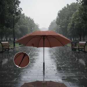 Novelty Pongee Uv Proof Coating Fiberglass Opening Golf Polyester <b>Umbrella</b> <b>Windproof</b> With Custom Logo for Wedding - Product Image 5