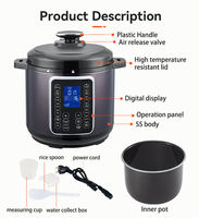 Cuisinière à pression électrique multifonctionnelle avec programmes personnalisés 6L 8L 10L Cuisinière multifonction haut de gamme antiadhésive