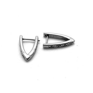 Pendientes yunnique geométricos de acero de titanio, joyería de moda unisex, poste para la oreja de acero inoxidable 316 para hombres y mujeres - Product Image 4