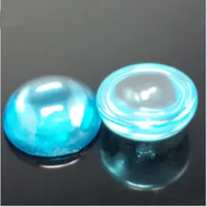 Wholesale Cabochon Round Aquamarine & Emerald Lab Synthetic Cubic Zircon Stone CZ Gems Loose Gemstone Beads Diamond